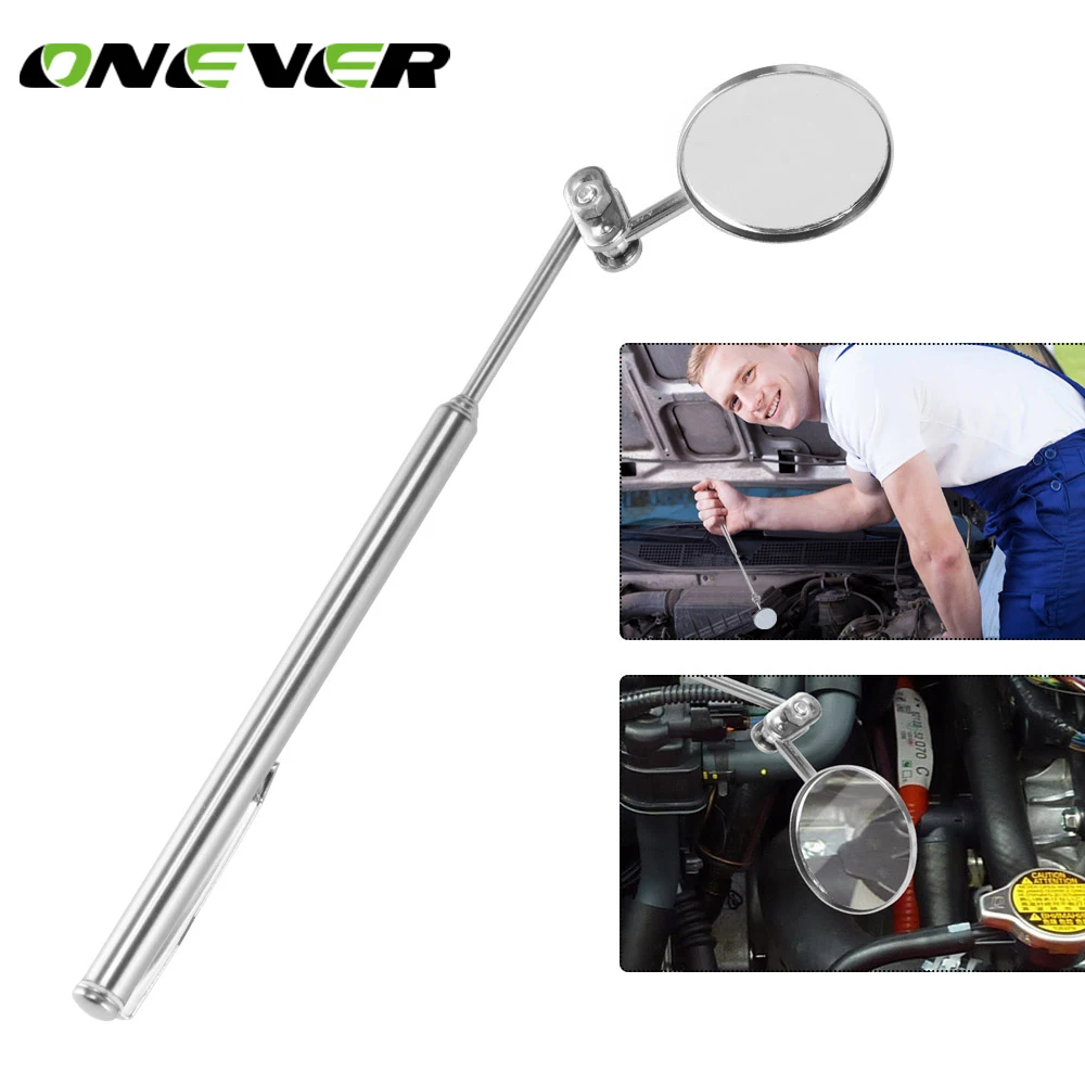 

ONEVER Car Telescopic Inspection Mirror Automotive Telescoping Detection Lens Round Mirror Extending Car Angle View Pen Tool 40%