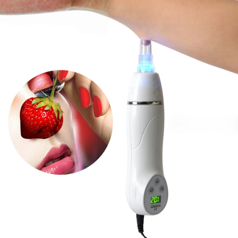 

Potable Electric Diamond Peeling Device Skin Dermabrasion Pen Vacuum Massage Facial Skin Care Salon Blackhead Removal Machine