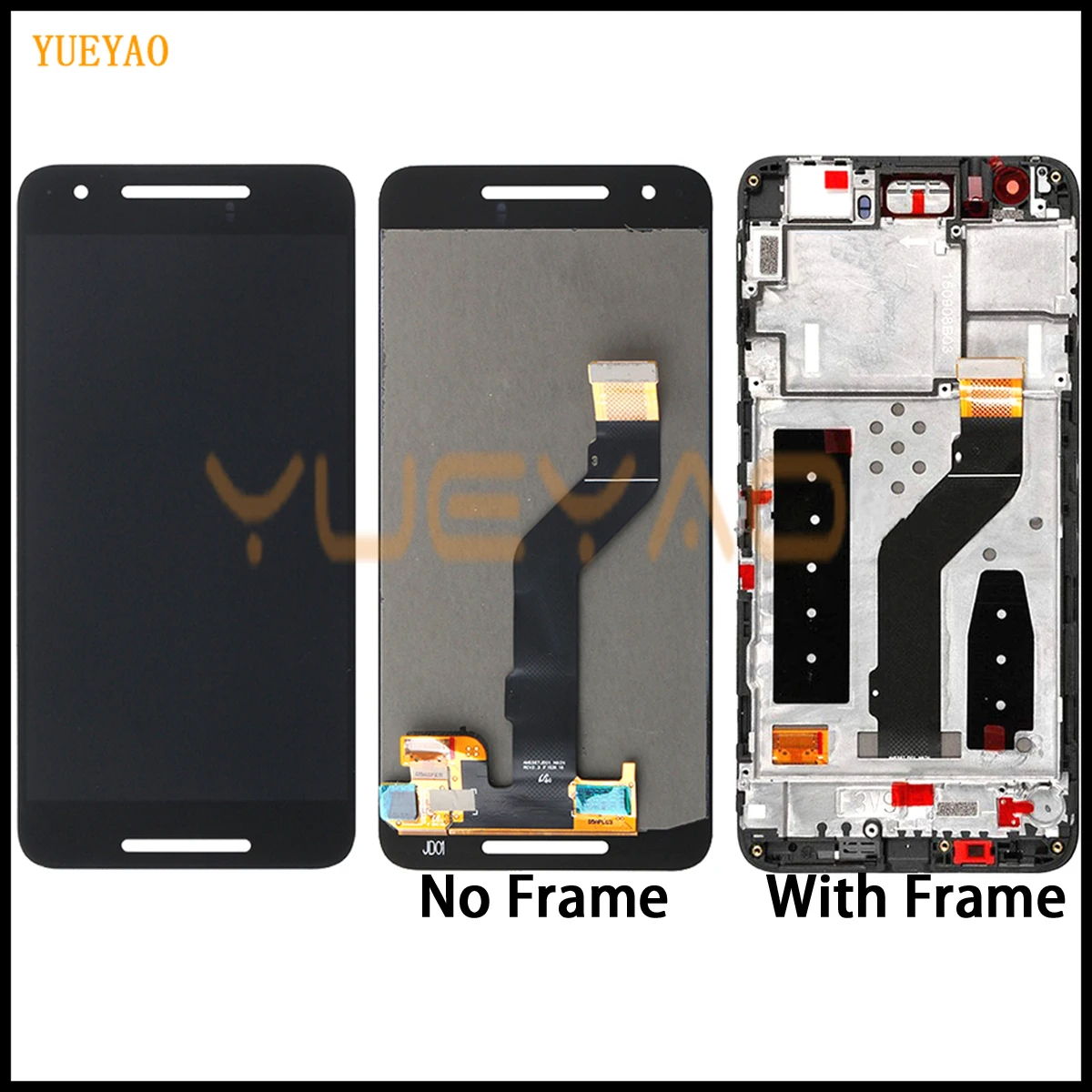 

Black Nexus 6P LCD For Huawei Google Nexus 6P LCD Display Touch Screen Digitizer with Frame Assembly Replacement Nexus 6P LCD