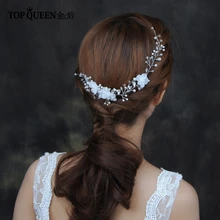 TOPQUEEN HP109 свадебный гребень для волос украшения для волос невесты для женщин Свадебные аксессуары для волос ювелирные изделия для волос Головные уборы