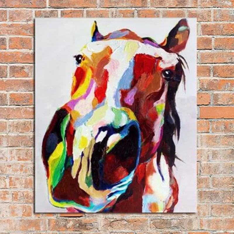 холсте голова