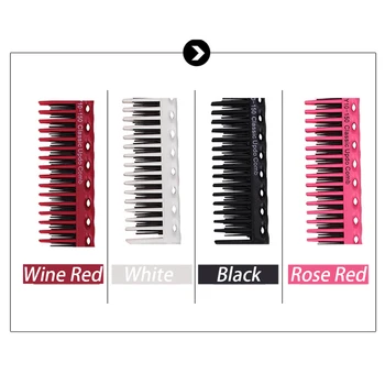 

3-Row Teeth Hair Comb Anti Static Heat Resistance Travel Tool Hairdressing Backcombing Detangling Brush Hair Styling