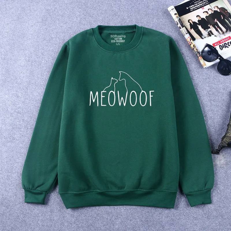Meowoof Letters Print Women Sweatshirts Casual Funny Sweatshirts For Lady Girl Top Sweatshirts Hipster Drop Ship Meowoof Letters Print Women Sweatshirts Casual Funny Sweatshirts For Lady Girl Top Sweatshirts Hipster Drop Ship