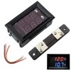 DC100V 50A Dual Digital Blue Red LED Display Current Voltmeter Ammeter Multimeter Panel Tester Volt Meter Gauge Monitor Shunt ► Photo 1/6