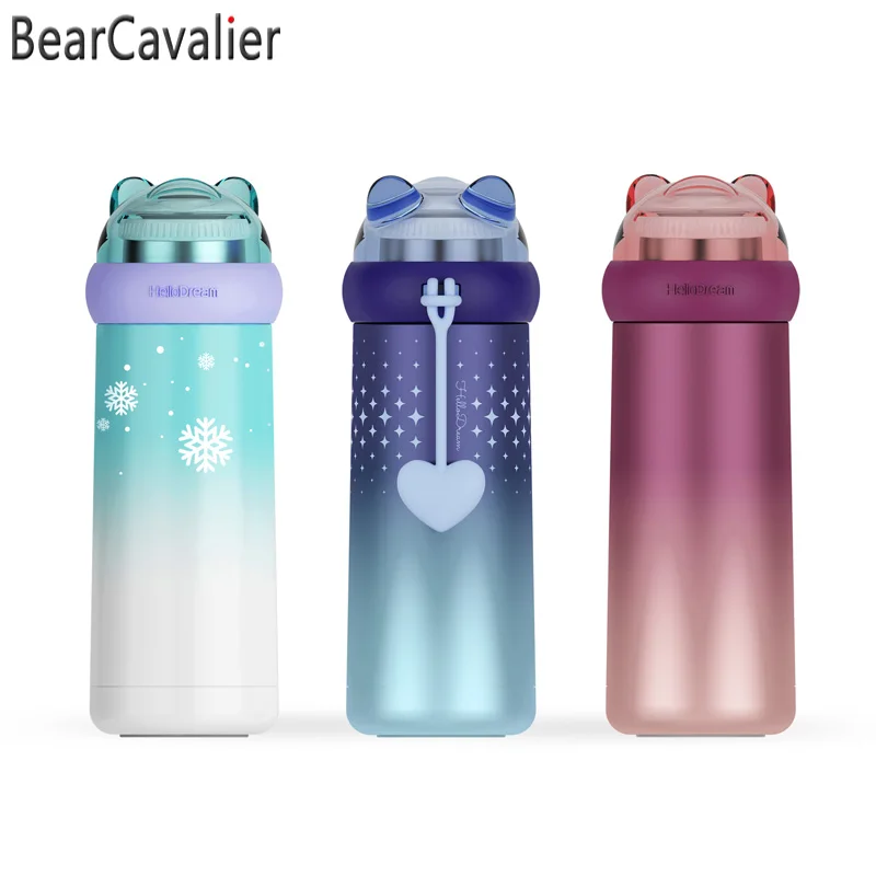 BearCavalier 2018 Новый градиентный термос из нержавеющей стали для детей Термокружка
