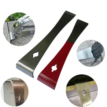

Mutifunction Stainless Steel Prybar and Scraper Razor Sharp Scraper Edges for Nail and Tack Pulling Prying and Scraping