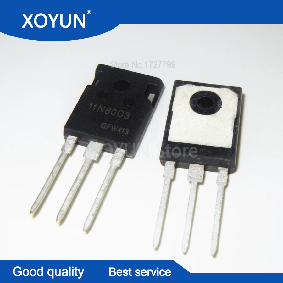 5 PCS SPW11N80C3 TO-247 11N80C3 Power Transistor NEW