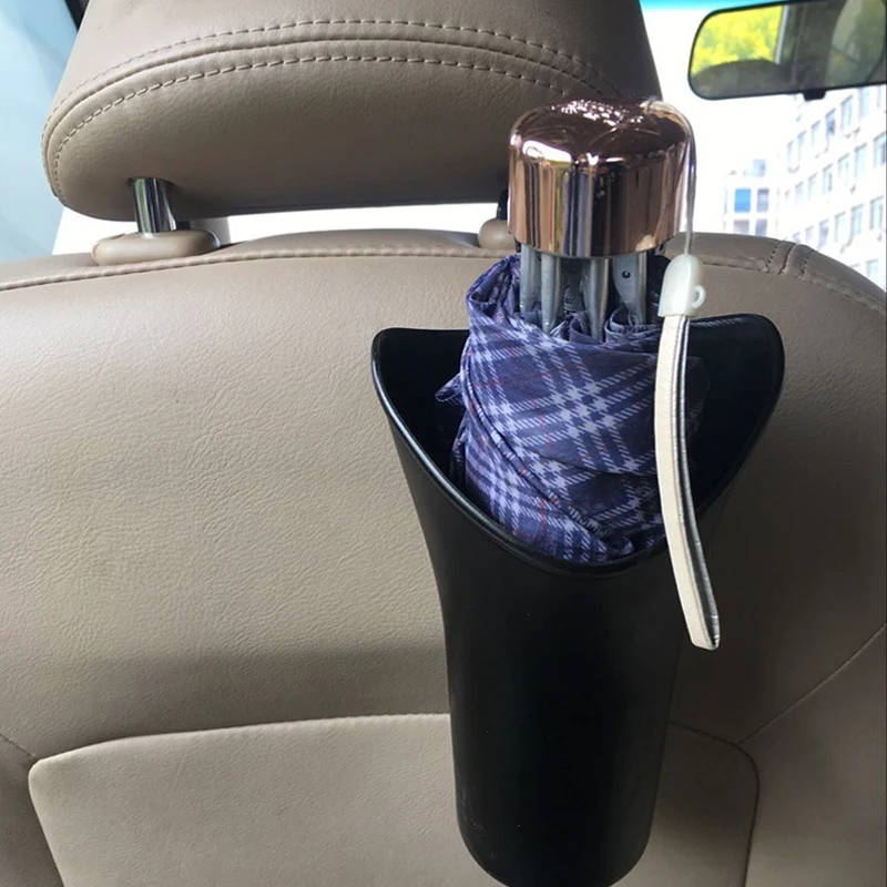 

Multi-functional Car Seat Storage Box Umbrella Holder auto Stowing Tidying Organizer plastic Barrel hanging type