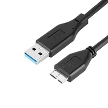 1 шт. Usb 3,0 кабель пластик Mini Usb мужчина A к Micro B Дата-Кабели шнур свинец черный