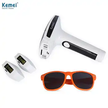 Kemei Lady Hair Removal Machine Photon Permanent Painless Laser Epilator Body Epilator Bikini Trimmer Electric Shaver KM-6812