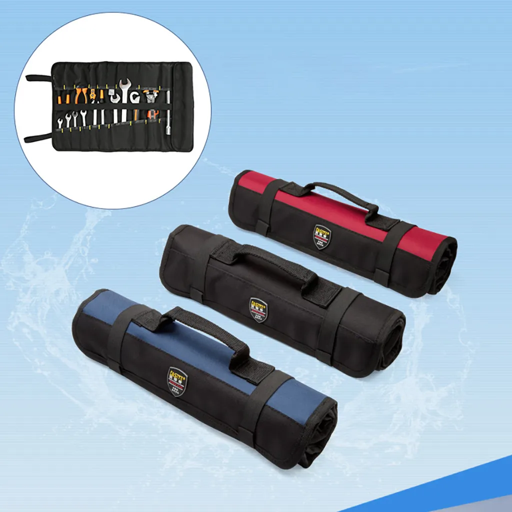 

Oxford Canvas Waterproof Storage Hand Tool Bag Screws Nails Drill Bit Metal Parts Fishing Travel Makeup Organizer Pouch Bag Case