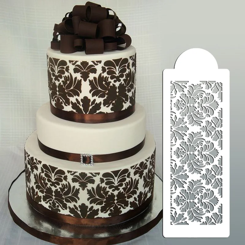 wedding cake stencil cake border kitchen accessoriesdecoration cake border stencils stencils for wall wedding cake stencilst 204 cake tools aliexpress
