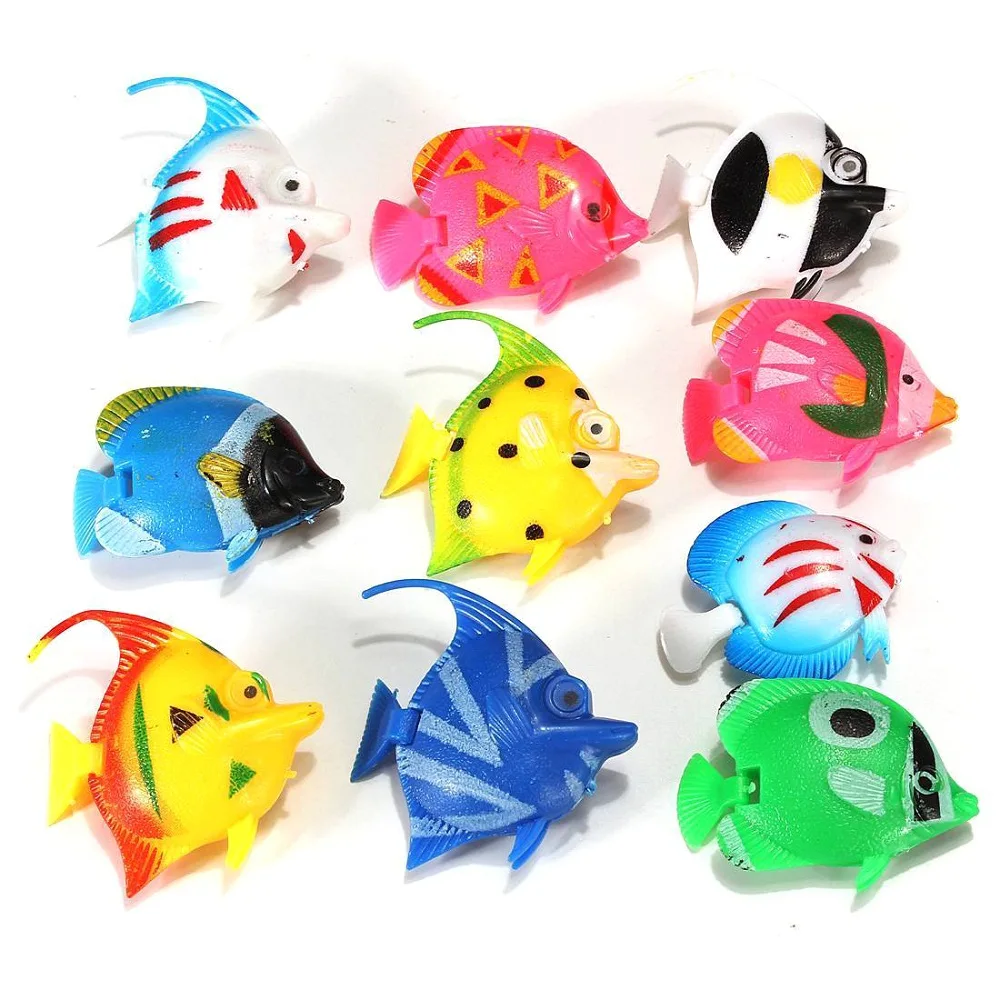 

1PC Plastic Aquarium Simulation Fake Artificial Tropical Fish Water column light Bubble Aquatic Ornament Decoration Landscape