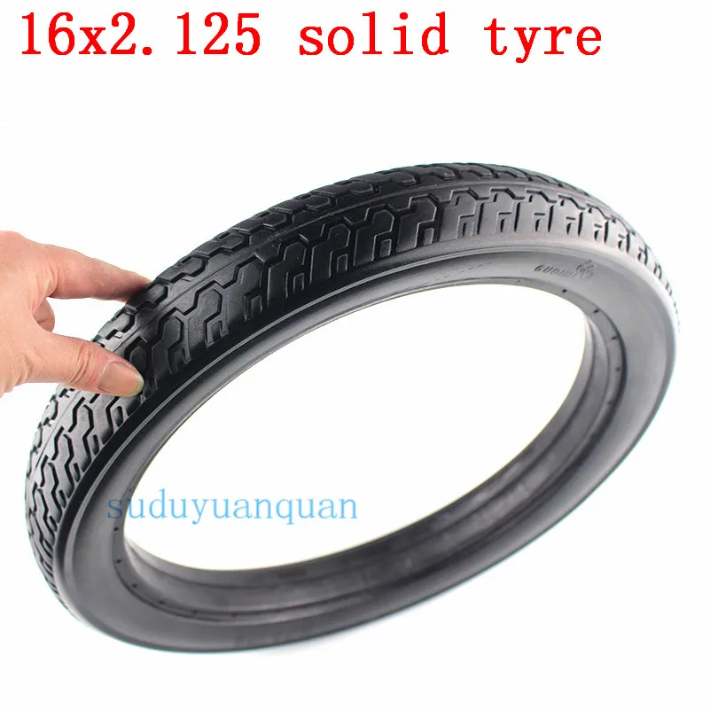 14 16*2.125 polegadas sólido pneu para bicicleta