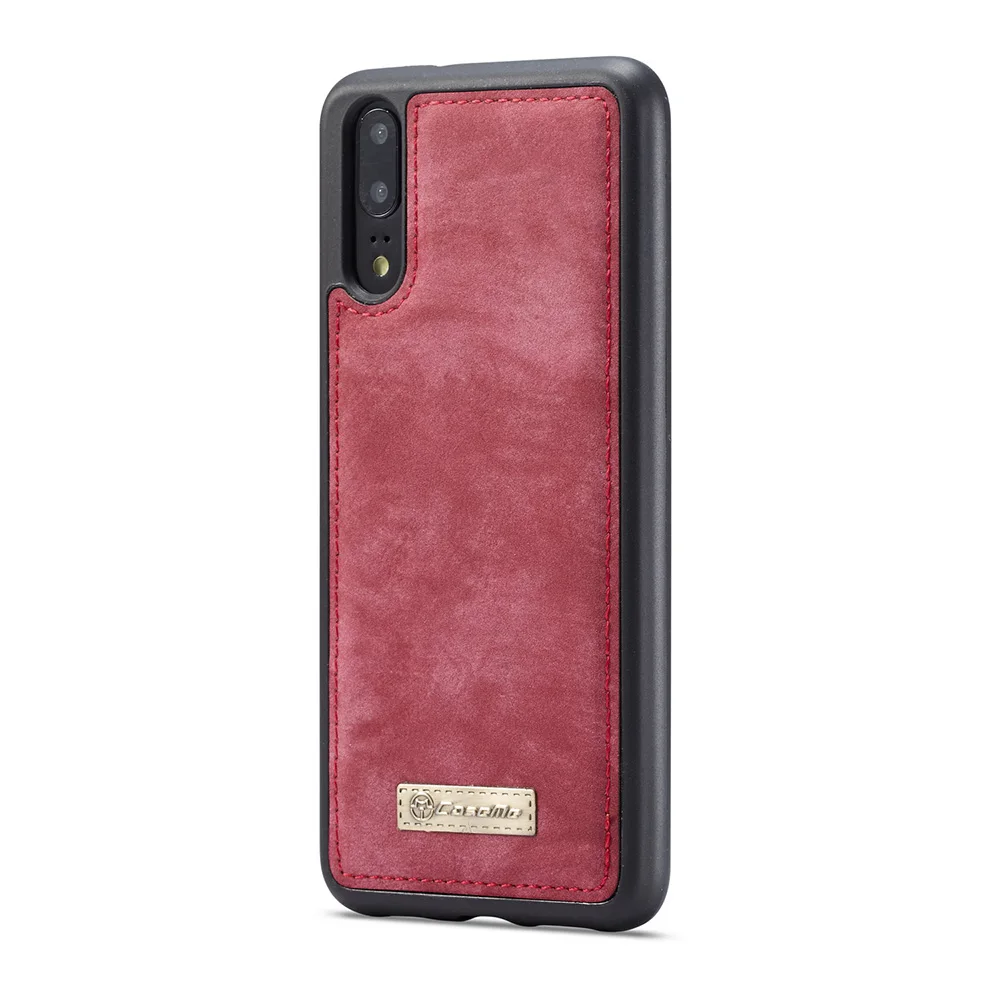 Носимых для huawei P20 Pro мобильный набор для кошелька ТПУ+ PC съемный слот для кредитных карт