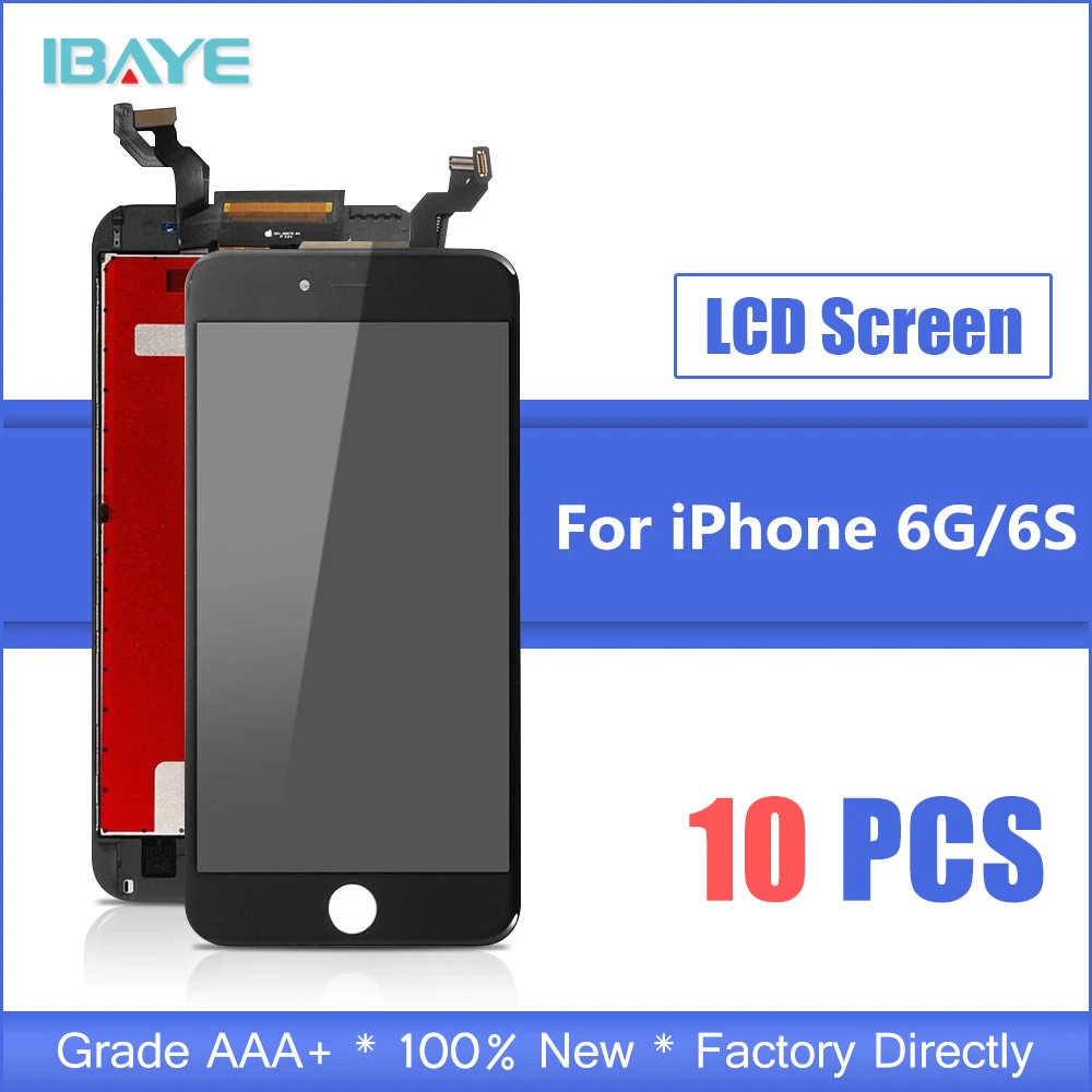 

10 PCS AAA Quality For iPhone 6S 6 S LCD Screen With 3D Touch Digitizer Assembly Replacement i Phone LCD Display No Dead Pixel