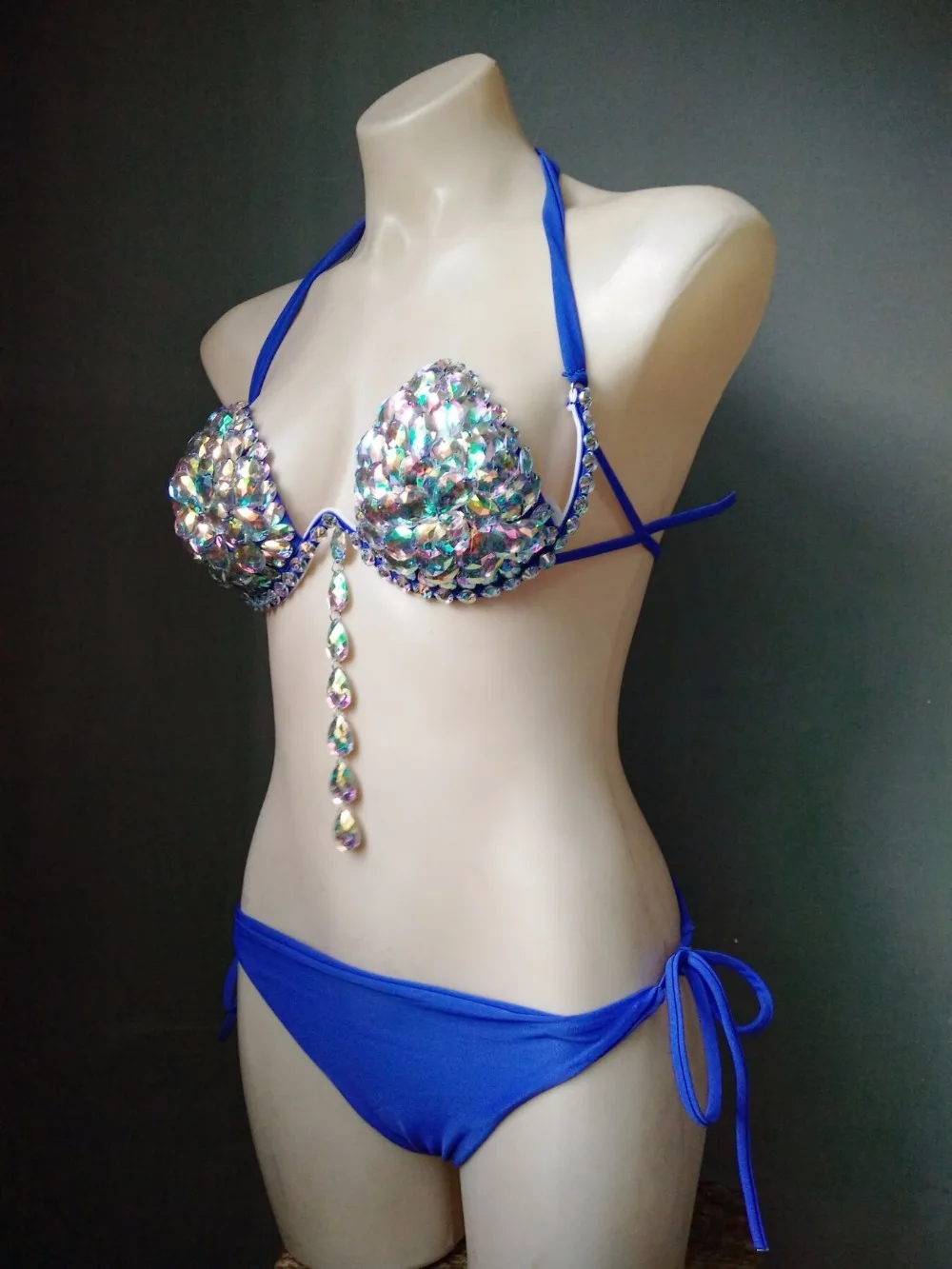 2018 venus vacation newest sexy bikini set diamond crystal women swimwear biquini push up rhinestone bathing suit beachwear