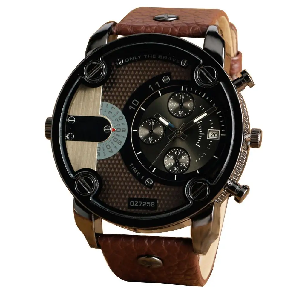 

Men Watches 2018 New Fashion Sport Faux Leather Band Men Casual Quartz Wrist Watch Wristwatches Jewelry Gift Relogio Masculin