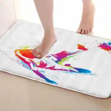 Футбольный Стиль Коврик для ванной комнаты, смешной Противоскользящий коврик для ванной, занавески для душа s аксессуары, соответствующие вашей душевой занавеске