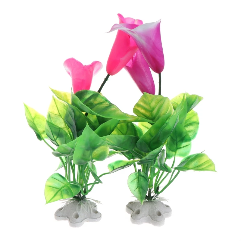 Aquatic Plants Fish Tank Decor Artificial Colorful Aquatic Plants Fish