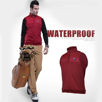 

PGM Golf Jackets Windproof Vest Breathable Male Waistcoat Keep Warm Anti-Plilling Outdoor Sportwear For Men