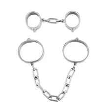 metal stainless steel oval handcuffs bracelet bdsm bondage sex toys for couples bdsm sex Adult Slave Role Play brinquedos erotic new stainless steel metal bdsm bondage handcuffs slave restraint sm erotic couples adult game sex toys for man woman