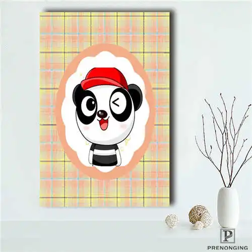 

Custom panda (1)@ Poster tree art Printing Posters Cloth Fabric Wall Art Pictures For Living Room Decor#18-1018-142