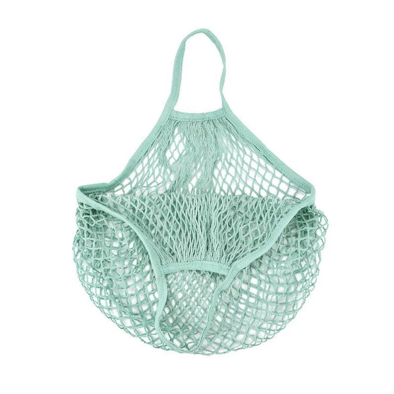 1PCS Mesh Net String Shopping Bag Reusable Fruit Storage Handbag Large Cotton Totes Shipping Bog foldable