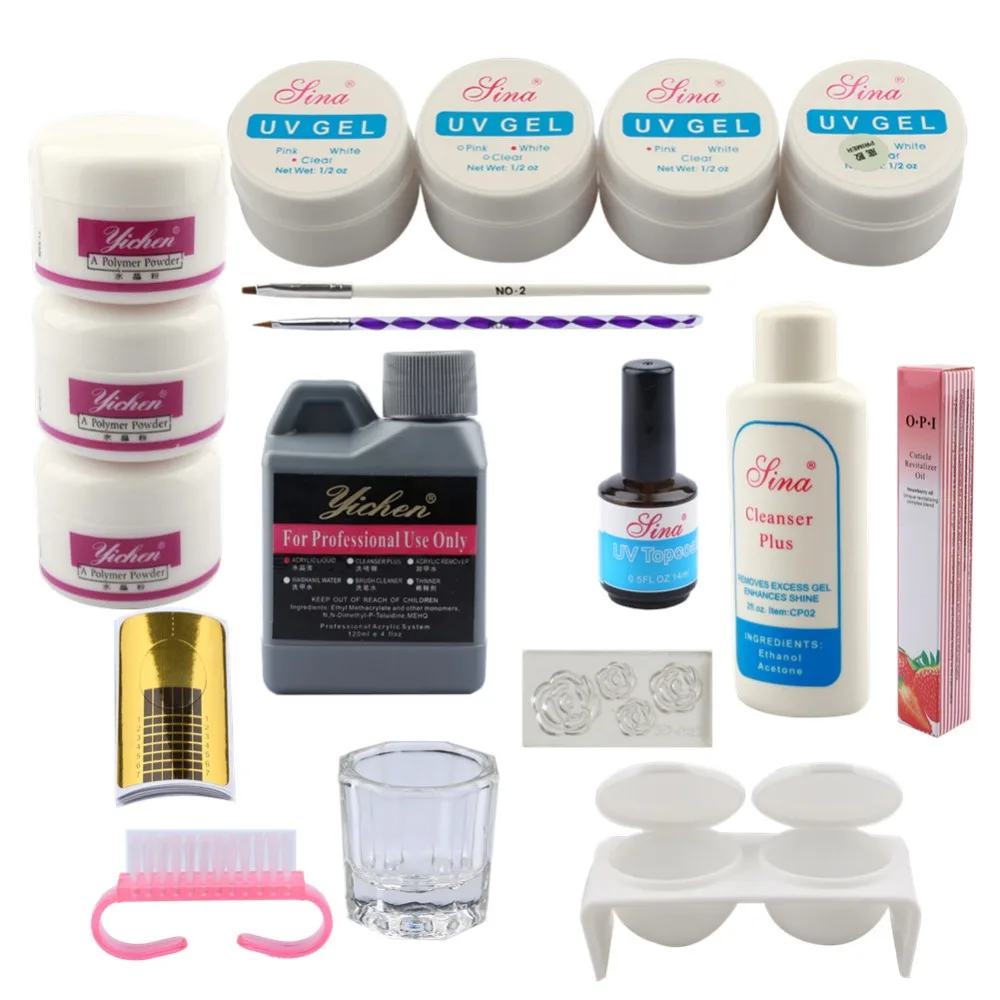 

Acrylic Power Set UV Gel Set For Manicure Nail Art Decoration Set Brush Nail Extension Kit Acrylic Liquid Manicure Tools UV Set