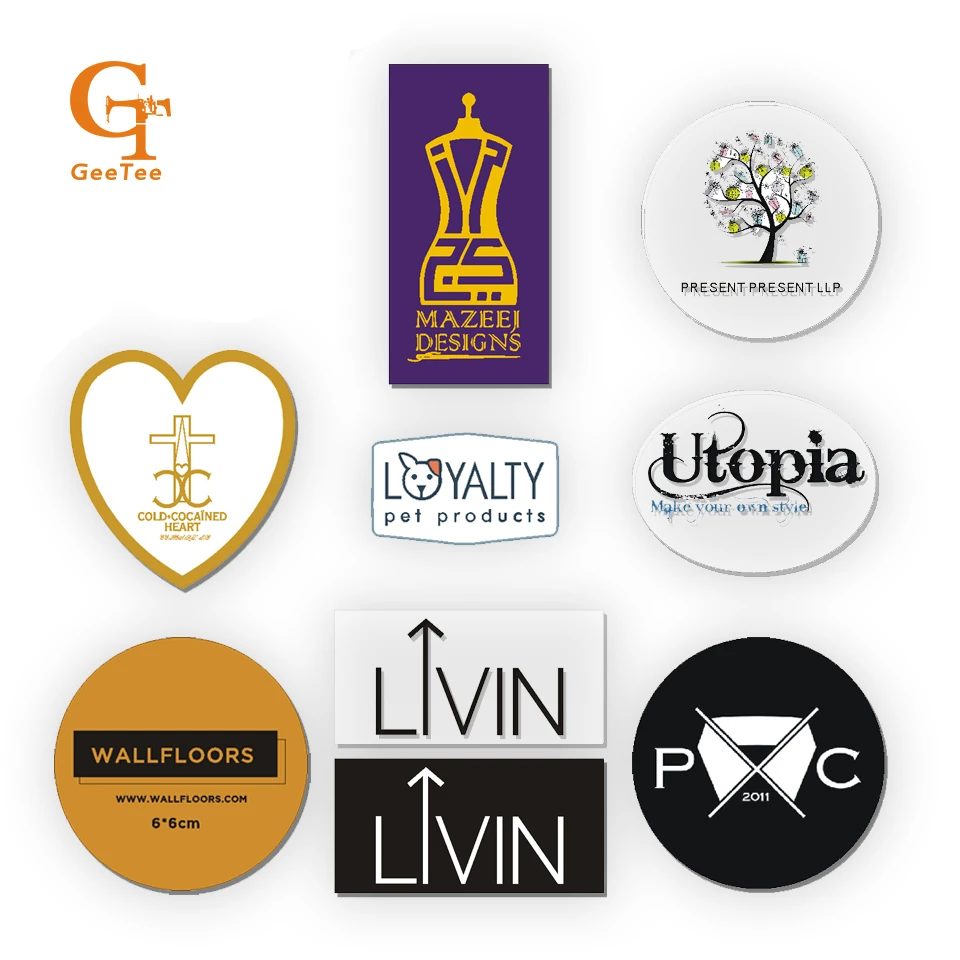 clear plastic stickers labels