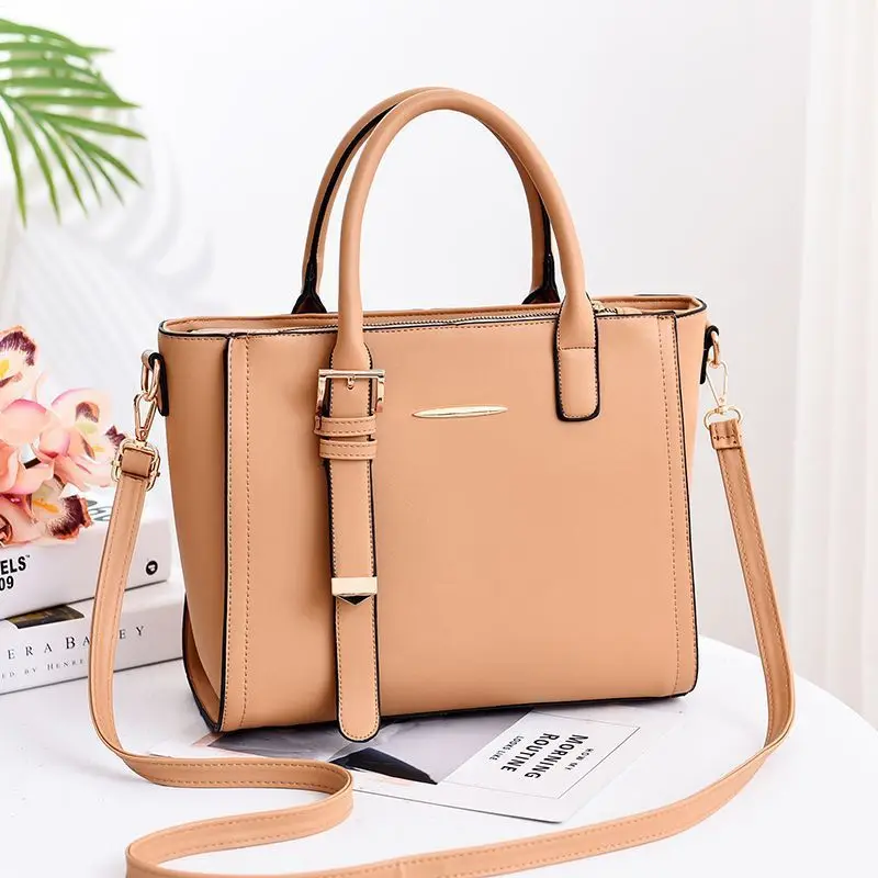 

Women's bag new European and American fashion trend big bag PU leather Messenger shoulder bag handbag