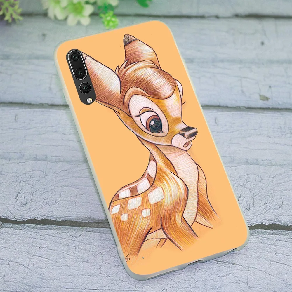 Мягкий ТПУ чехол с оленем Бэмби из США для Mate 20 Pro Huawei P9 Lite чехлы P20 P Smart 10 P30