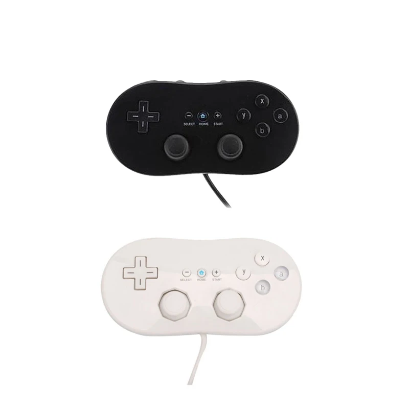 For Wii Mini Classic Controller Pro Black White Gamepad For Wii Remote