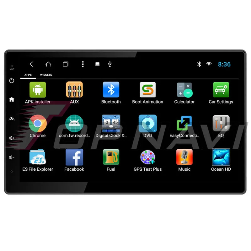  Topnavi 10.2'' Octa Core Android 8.1 Car Multimedia Player for Removable Universal Autoradio GPS Na