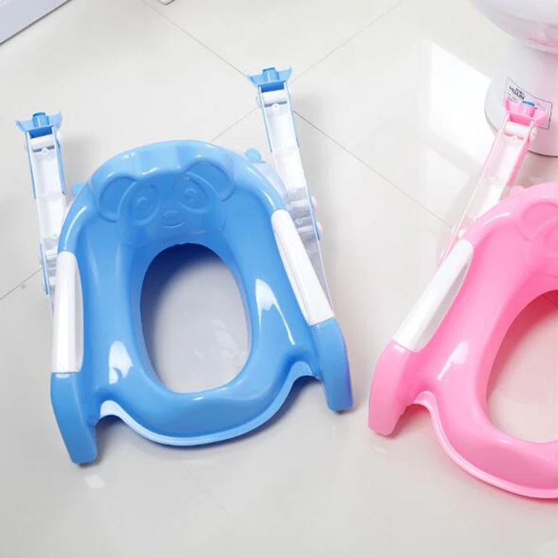  Baby Toilet Seat Baby Folding Potty Trainer Seat Chair Step With Adjustable Ladder Child Potty Seat