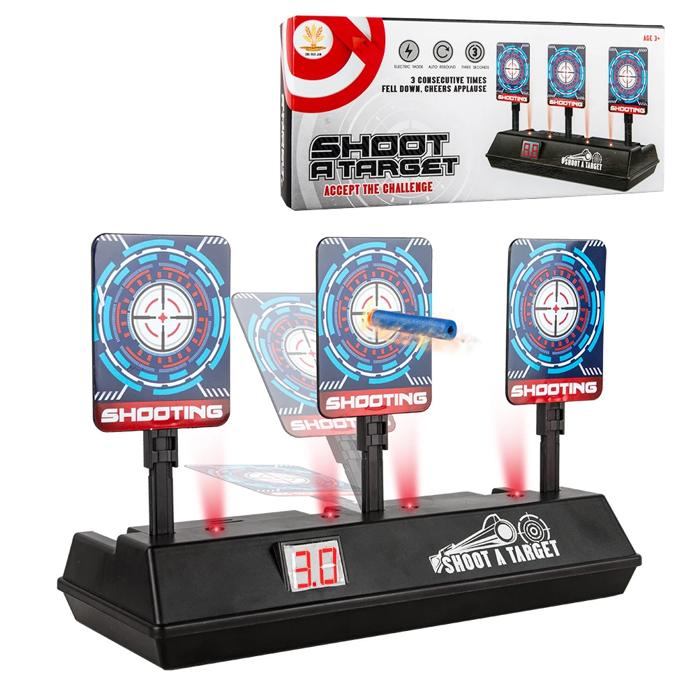 

DIY High Precision Scoring Auto Reset Electric Target for Nerf Toys Outdoor Sports Fun Toys For Kids Gun Toy Parts Dropshipping
