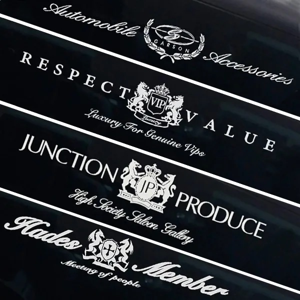 1 Piece Reflective VIP JP JUNCTION PRODUCE Car Exterior Stickers