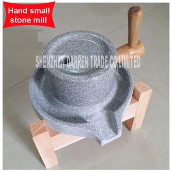 

Family granite stone mil stone grinder stone mill Soy milk hemp Material With old fir shelf Handmade small stone