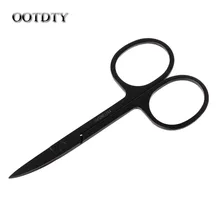 OOTDTY портативный ножницы для стрижки бровей из нержавеющей стали снятие макияжа инструмент dorp