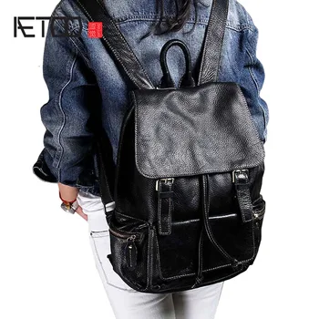 

AETOO Practical shoulder bag imports the first layer of leather men and women leather retro leisure travel backpack