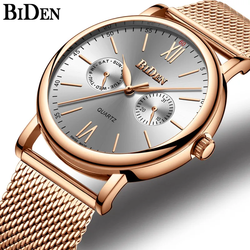 

New Fashion Mens Watch Luxury Steel Mesh Strap Date Sports Quartz Wrist Watches Top Brand Male Clock Business relogio masculino