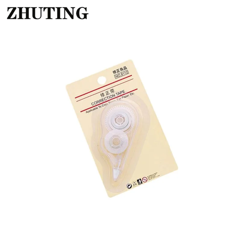 

Small Size Transparent White Push Correction Tape Office School Students Stationery Correction Tape
