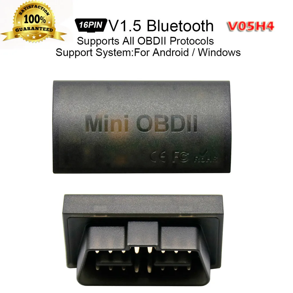 V05H4 ультра-мини черный 25k80 Bluetooth 4,0 Автомобильный детектор OBD2 сканер carfault CodeReader OBDII адаптер Авто диагностический
