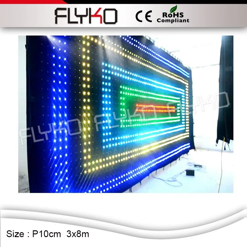 

China Best factory sales freeshipping pc controller led video backdrop wall indoor fireproof