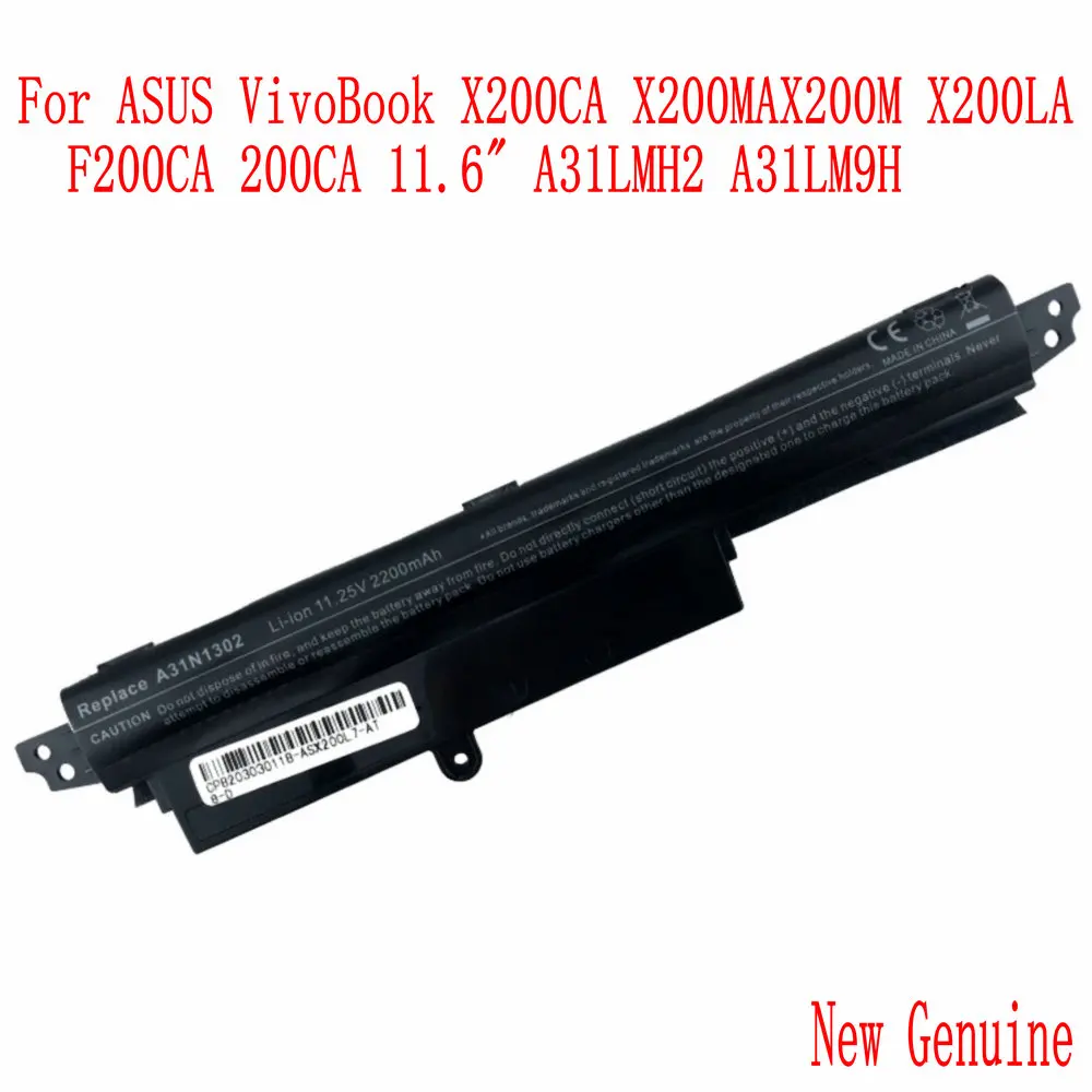 

11.25V33WH A31LMH2 A31N1302 Laptop Battery For Asus VivoBook X200CA X200MA X200M X200LA F200CA 200CA 11.6" A31LMH2 A31LM9H