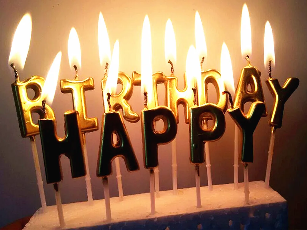 1 Set Or Argent Joyeux Anniversaire Bougie Gateau Bougies Enfants Fete D Anniversaire Gateau Decoration Aliexpress
