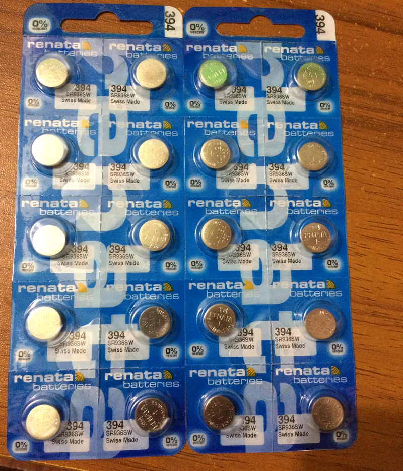 20Xrenata Silver Oxide Watch Battery 394 SR936SW 936 1.55V 100% original brand renata renata936 battery | Электроника