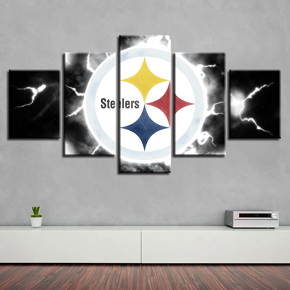 

Prints Home Decoration Modern Pop Sport Canvas Hang Study Painting Wall Art 5 Pcs American Football Modular Pictures Poster