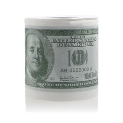 1Pc Funny One Hundred Dollar Bill Toilet Roll Paper Money Roll $100 Novel Gift On Sale 1Pc Funny One Hundred Dollar Bill Toilet Roll Paper Money Roll $100 Novel Gift On Sale