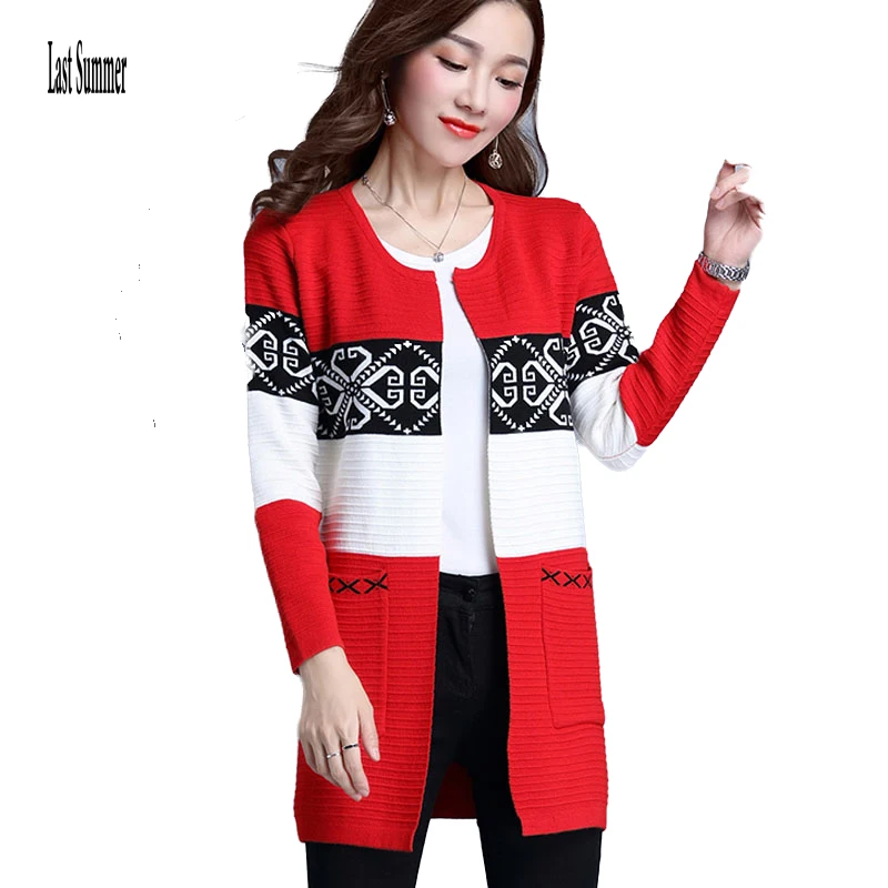 2021 New Fashion Autumn Spring Women Sweater Cardigans Casual Warm Long